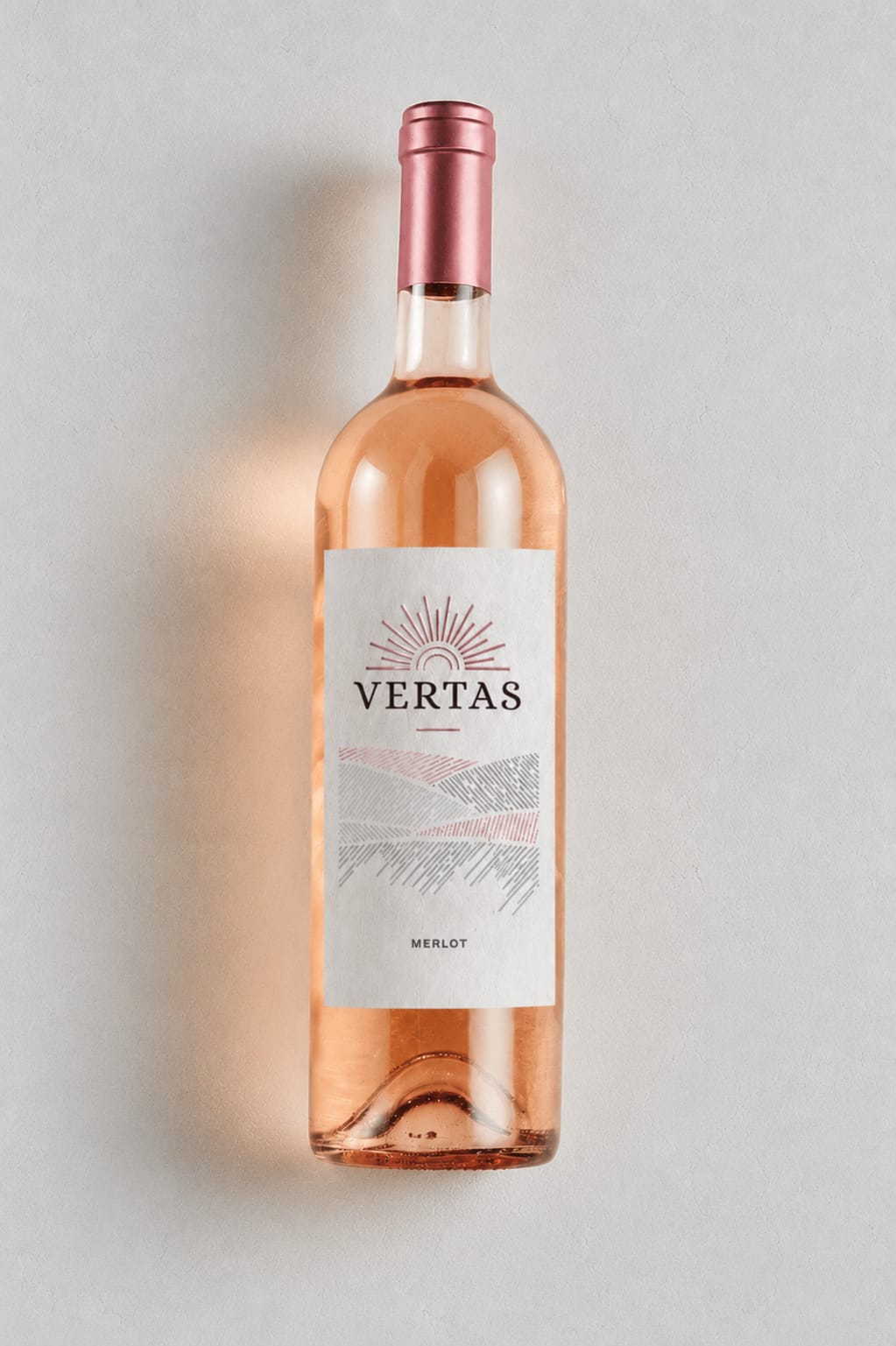 Sticlă vin Vertas Merlot Roze Dulce 750ml de la Divertas M